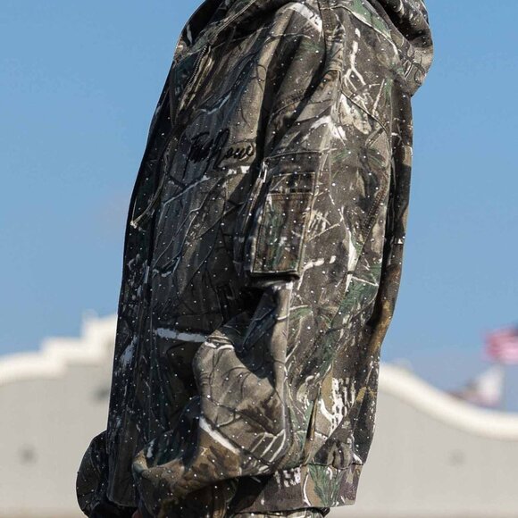 Allover Stud Hood Jacket - Picture 4 of 6